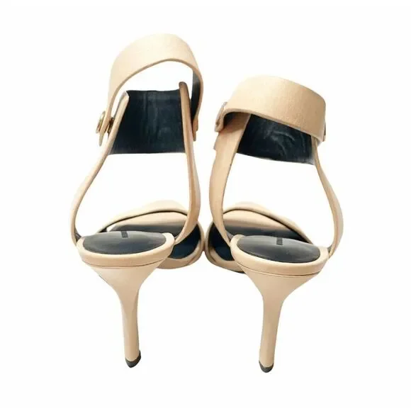 Alexander Wang Amber Beige Tan Leather Sandal Heel - Picture 5 of 10